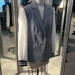 Cute mixed textures, blazer